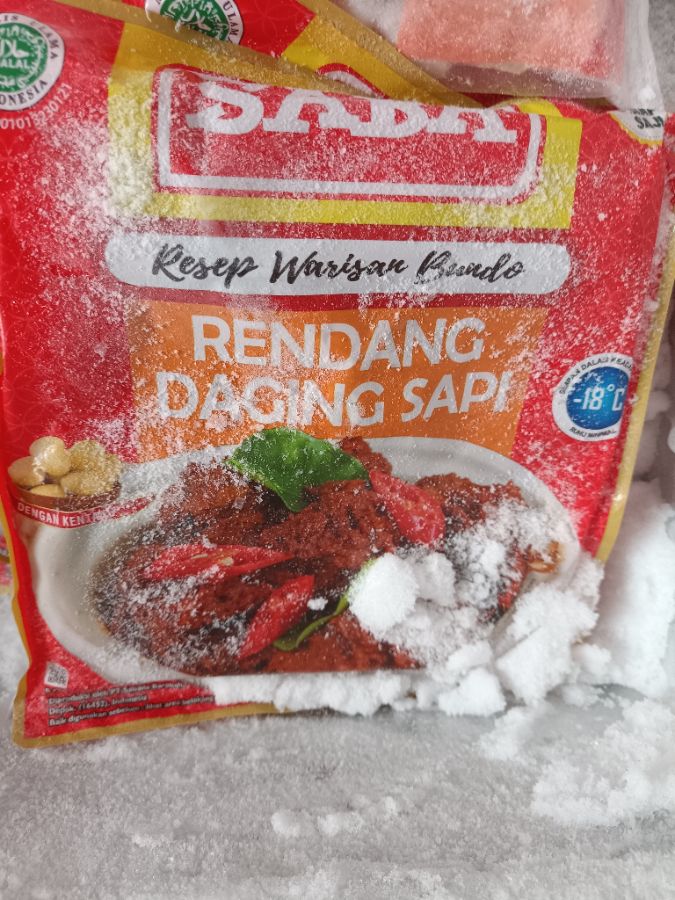 Rendang daging sapi saba