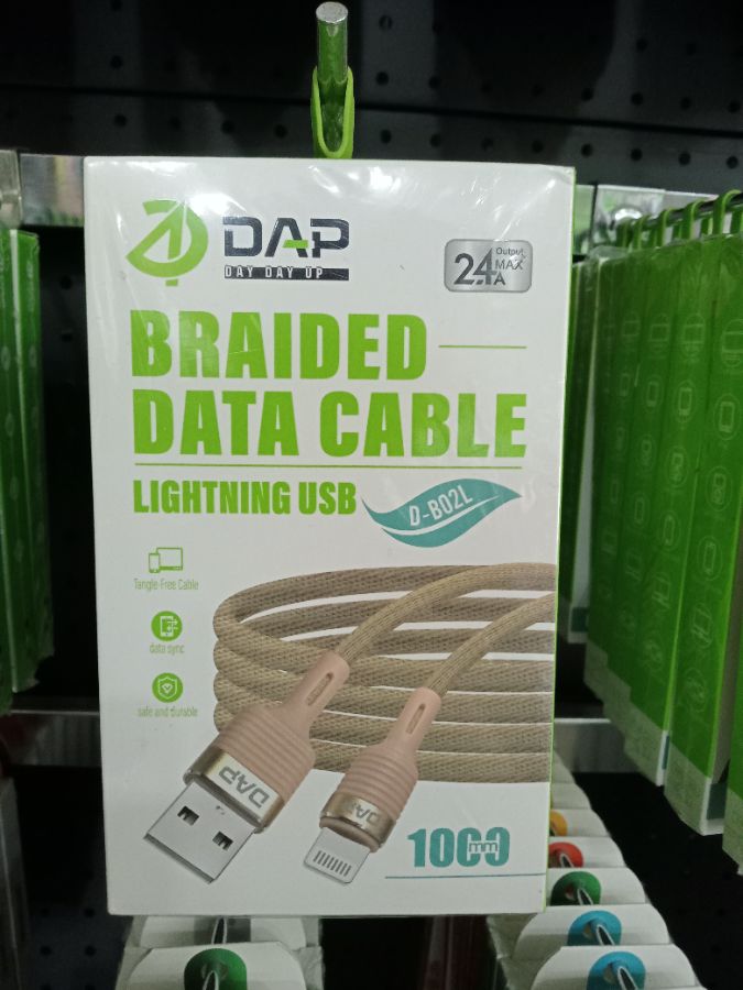 Kabel Data/DAP D-BO2L/LIGHTNING/100CM/2.4A