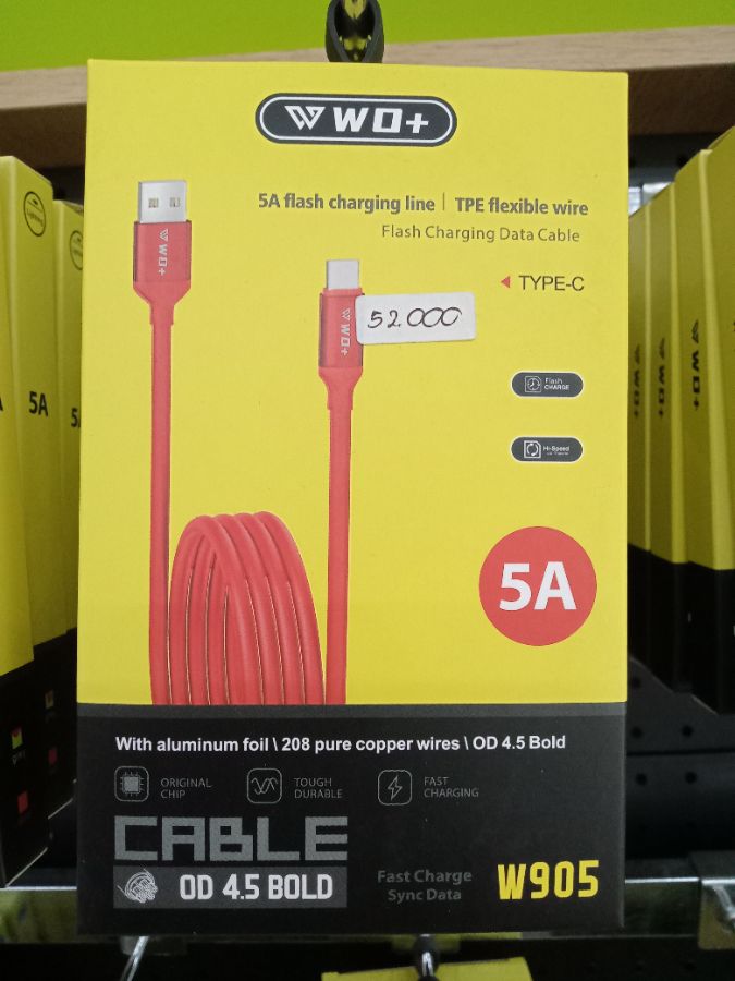 Kabel Data/WO+ W905/TYPE-C/100CM/5A