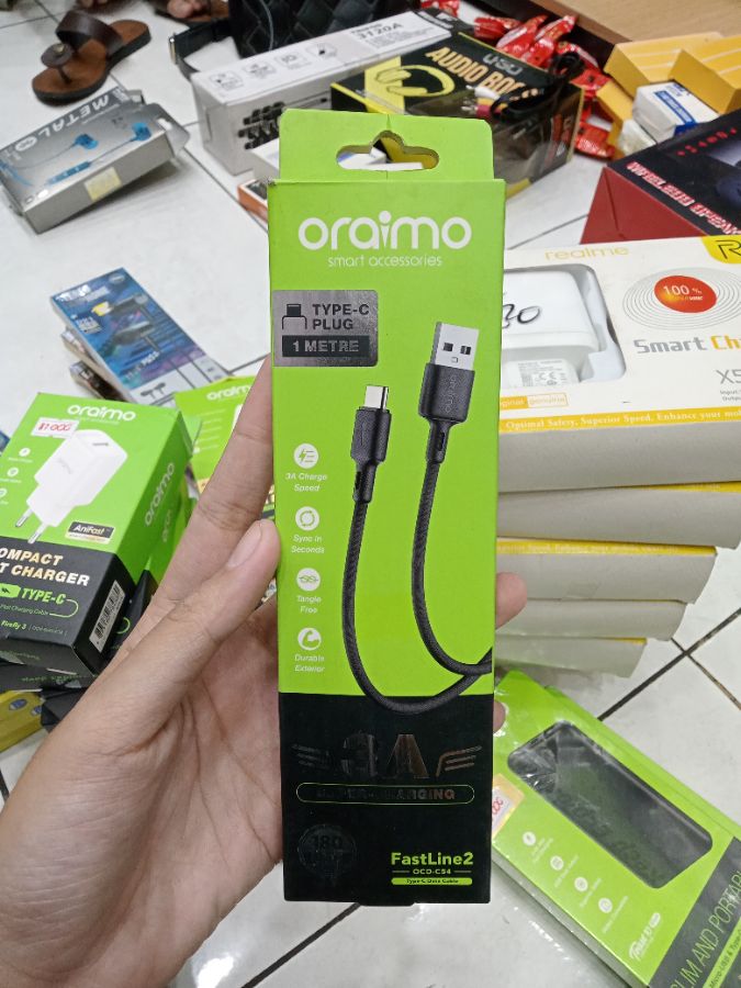 KABEL DATA/ORAIMO PLUG OCD-C54/TYPE-C/100CM/3A