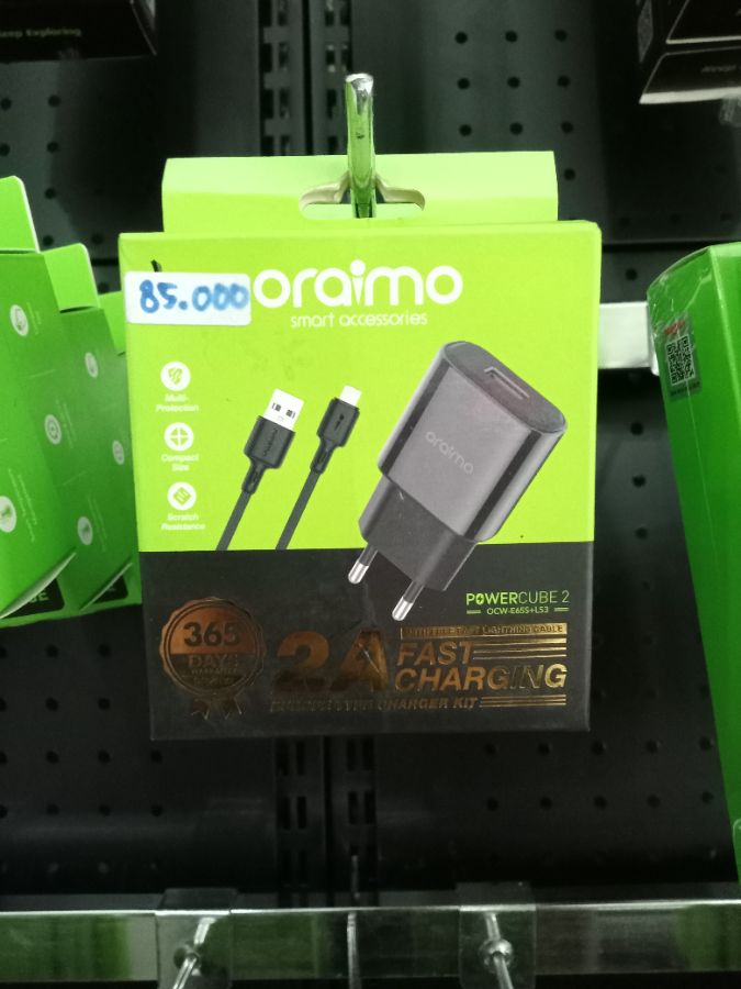 Travel Charger/ORAIMO OCW-E65S+L53/LIGHTNING/2A FAST CHARGING