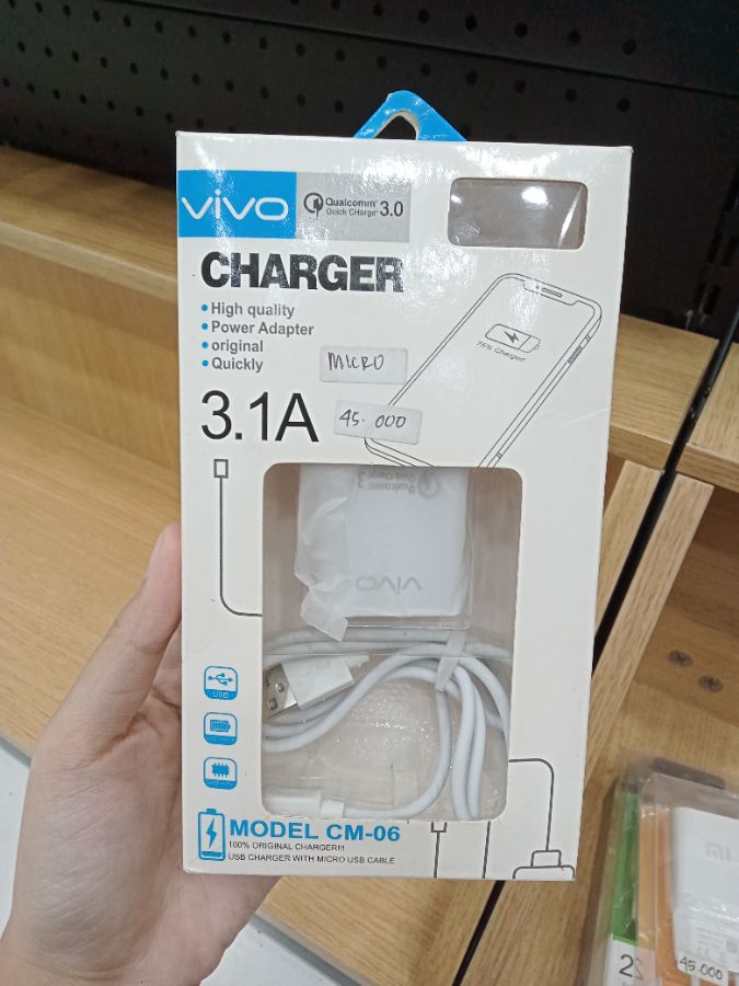 Travel Charger/VIVO CM-06/MICRO/3.1A/100CM CABLE