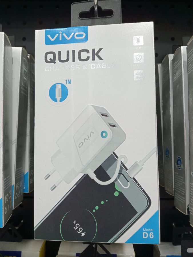 Travel Charger/VIVO QUICK D-6/2 USB/2.4A/MICRO
