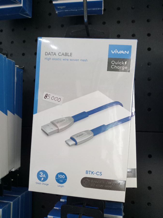 Kabel Data/VIVAN BTK-CS/TYPE-C/100CM/3A