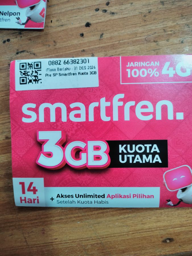 Kartu Smartfren 8 Gb 