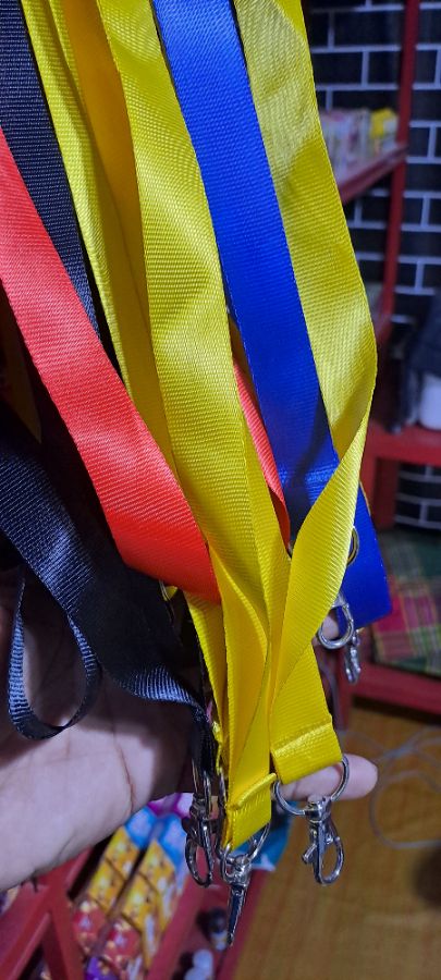 Gantungan Pood Polos Warna Hitam Merah Kuning Lebar
