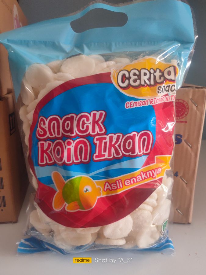 Kerupuk coin kemasan