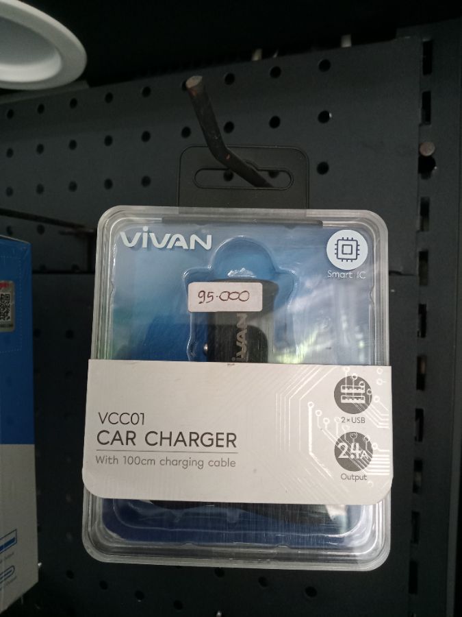 Car Charger/VIVAN VCC01/2x USB/2.4A Output