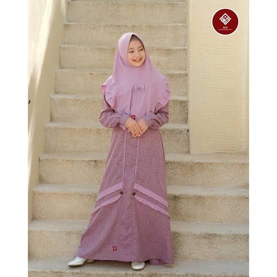 Gamis anv maryam ungu