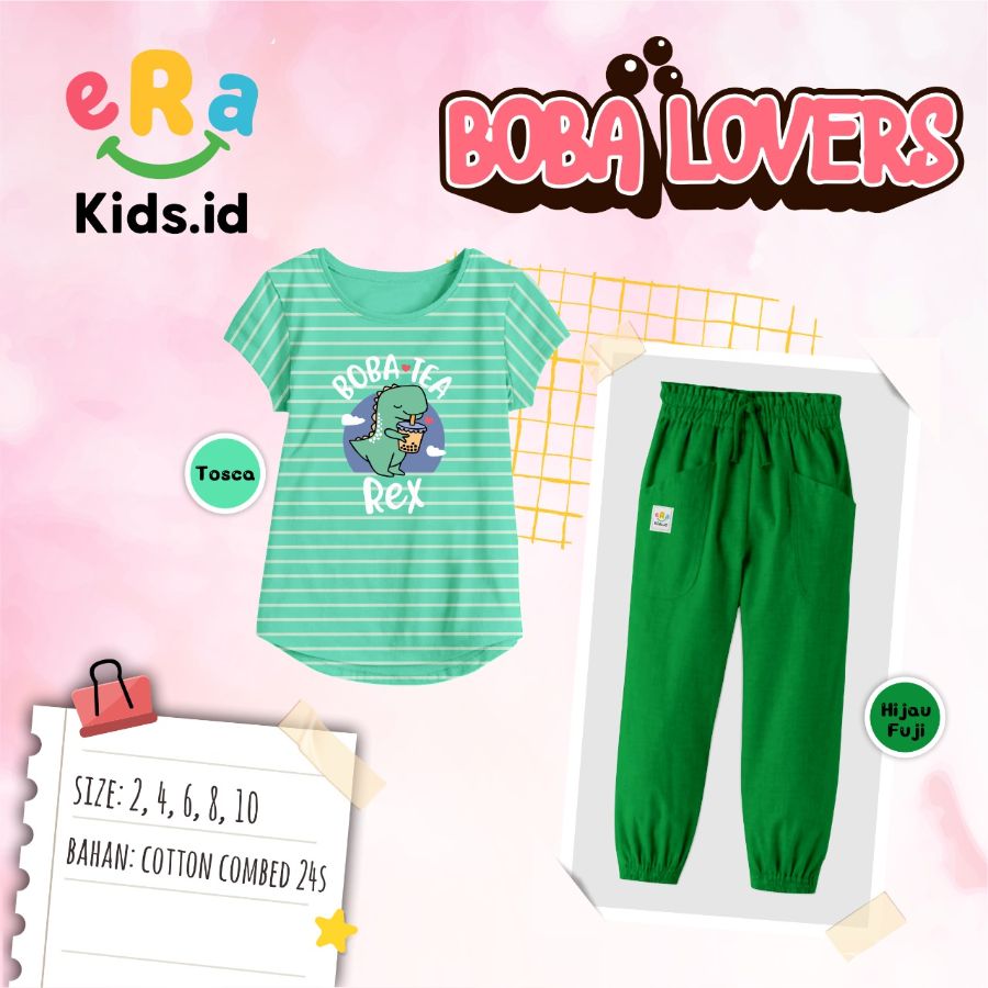 Set erakid boba hijau