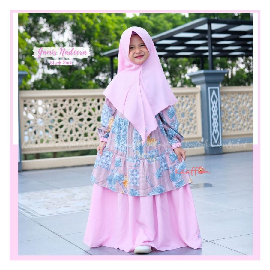 Gamis kaaffah nadeera pink xs