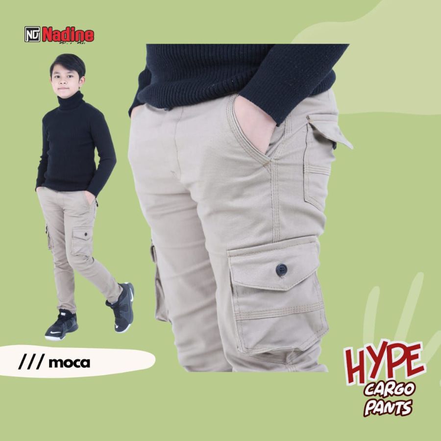 Celana nadine hype cargo moca 25