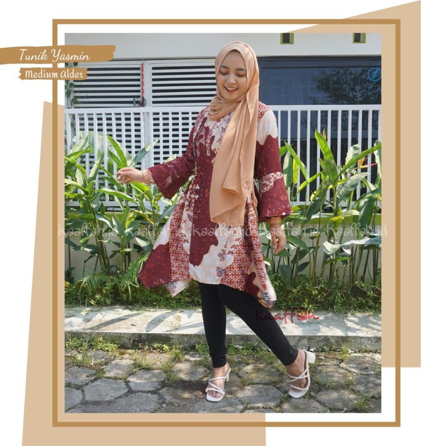 Tunik kaaffah yasmin medium elder mom L