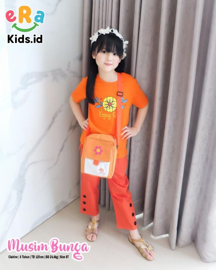 Set erakids musim bunga orange