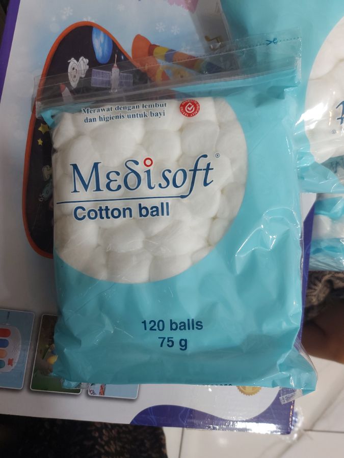 Kapas bola medisof biru