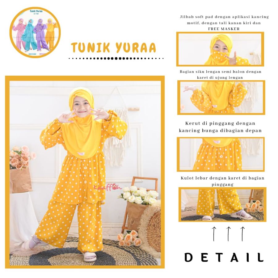 Tunik kaaffah yuraa medalion
