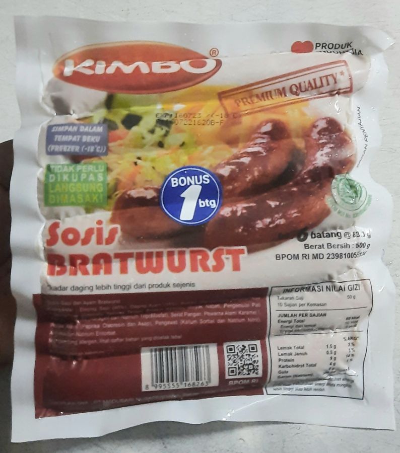 Kimbo sosis sapi bratwurst isi 7