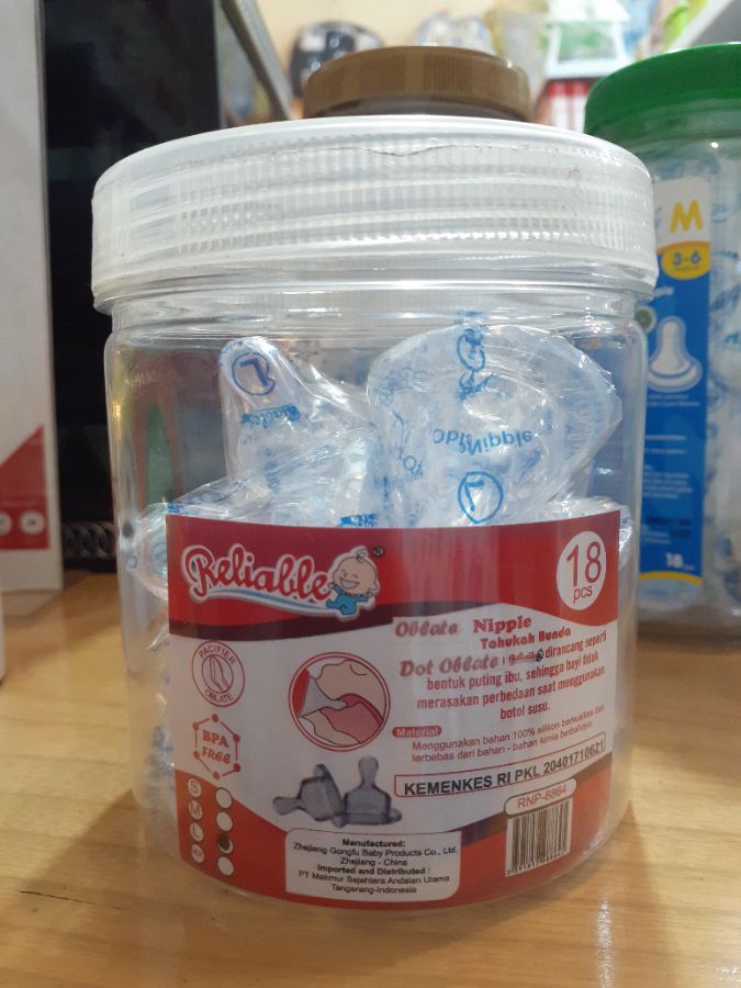 Reliable nipple gepeng S,M, L