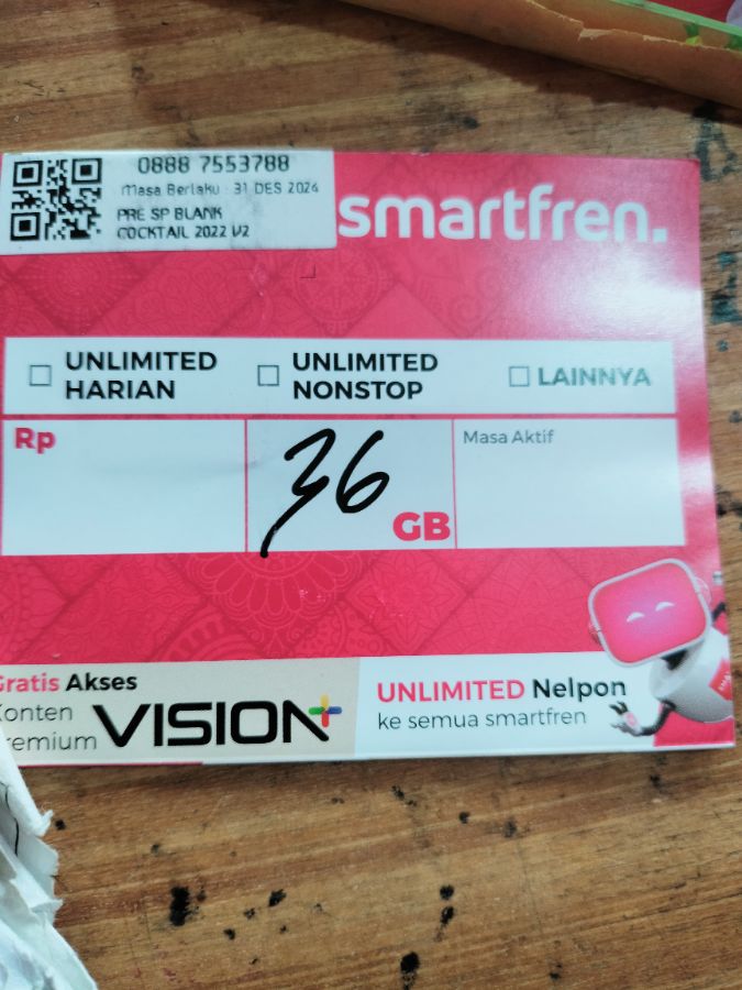 K Smartfren 42 GB 30 Hari 