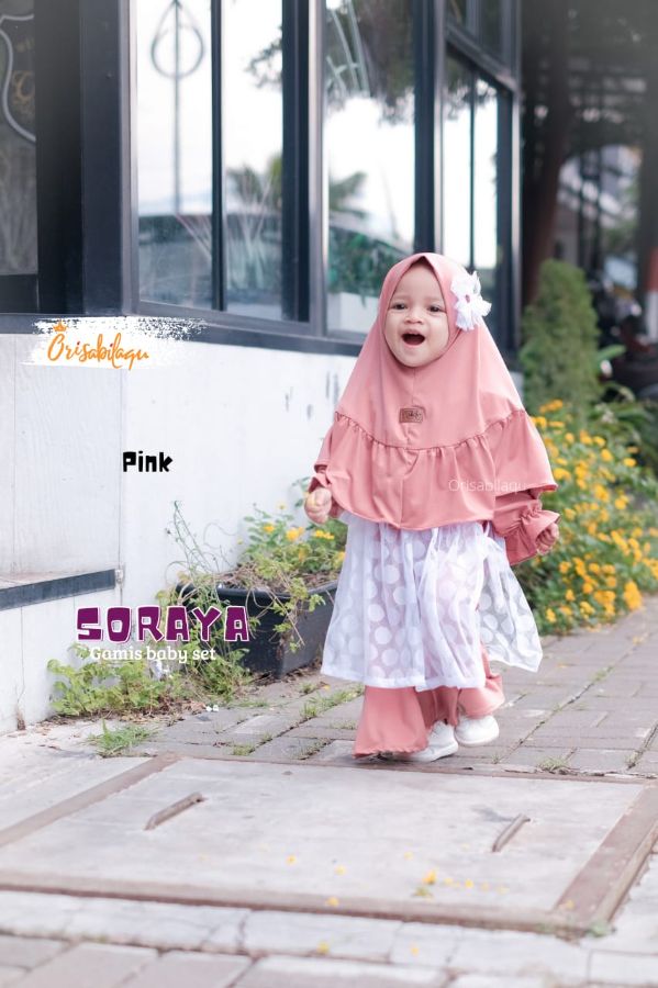 Gamis orisabiilaqu soraya pink
