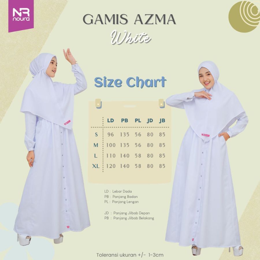 Gamis nubi azma white