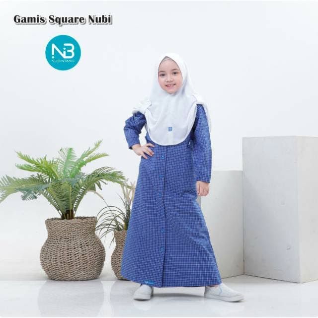 Gamis nubi square navy M