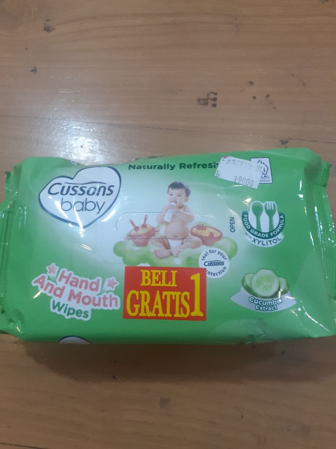 Tisu basah cusson hijau