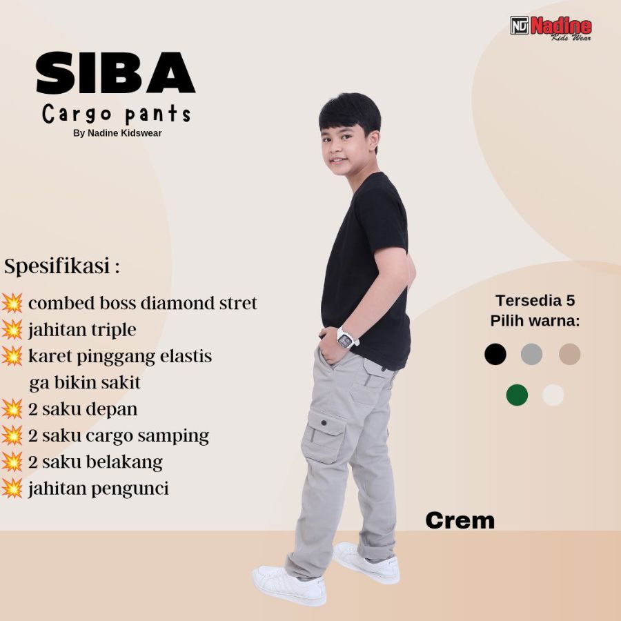 Celana nadine siba Cream