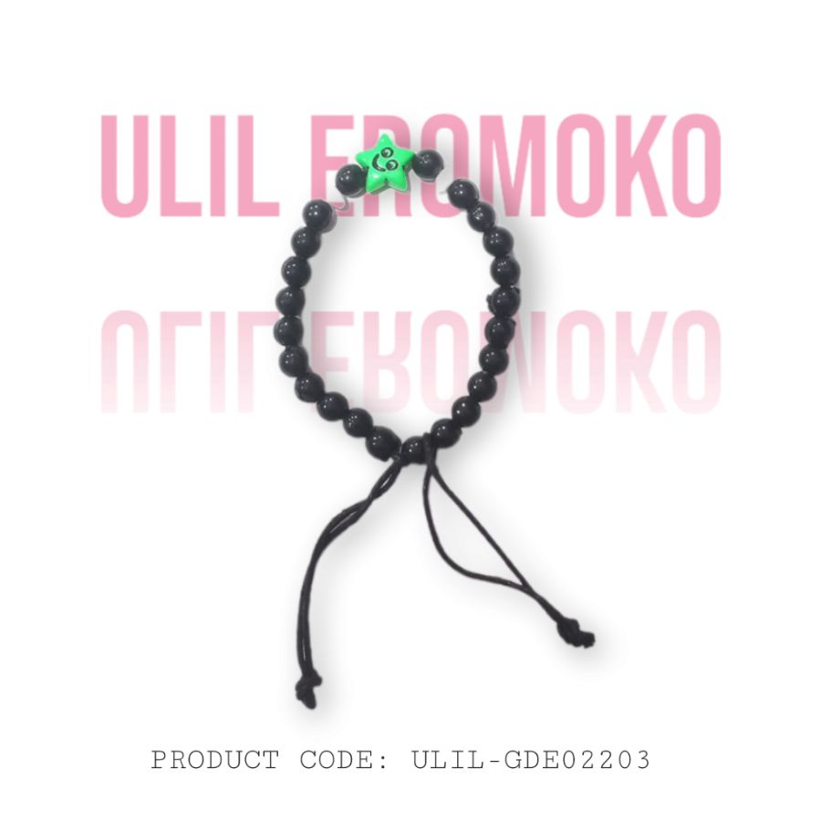 GELANG DEWASA TALI MOTE BINTANG HIJAU