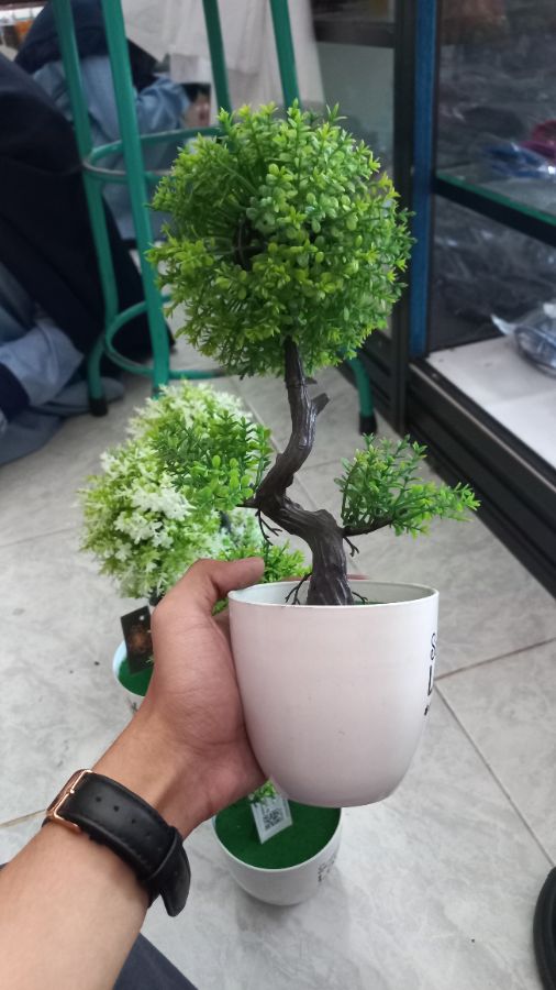 POHON BONSAI PLASTIK/ HIJAU
