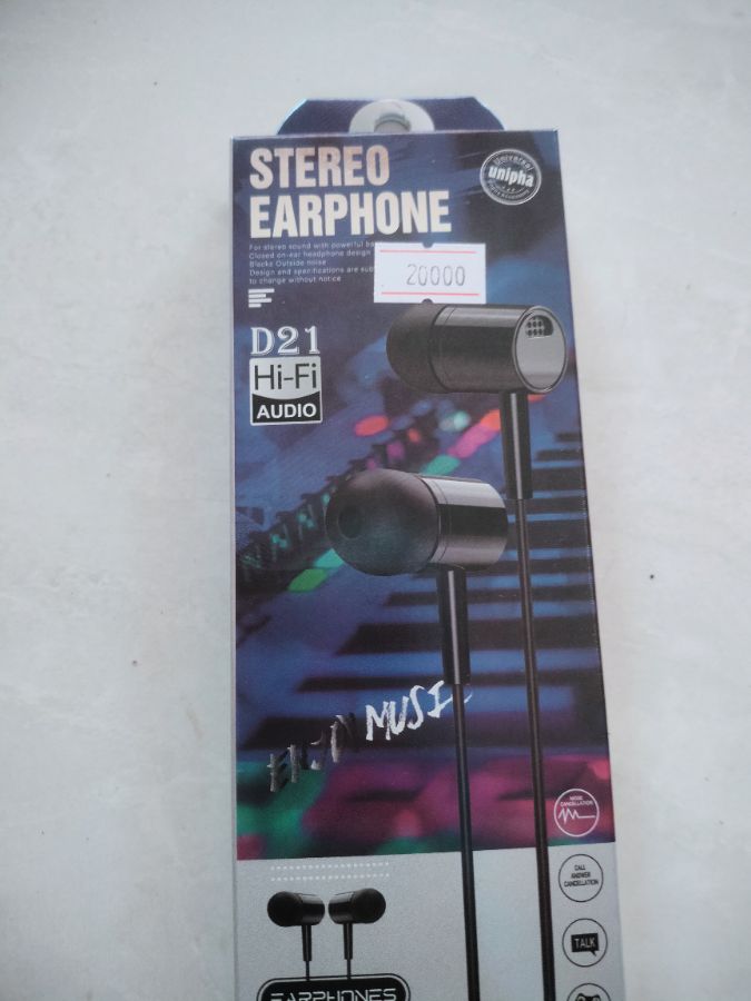 HF D21 HIFI AUDIO STEREO EARPHONE 