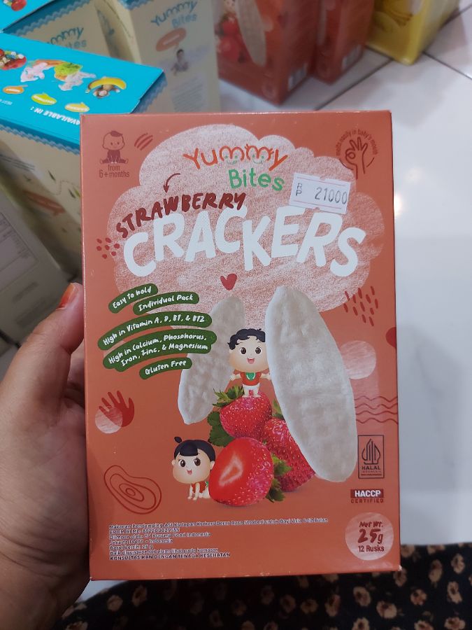 Yummy bites strawberry 25g