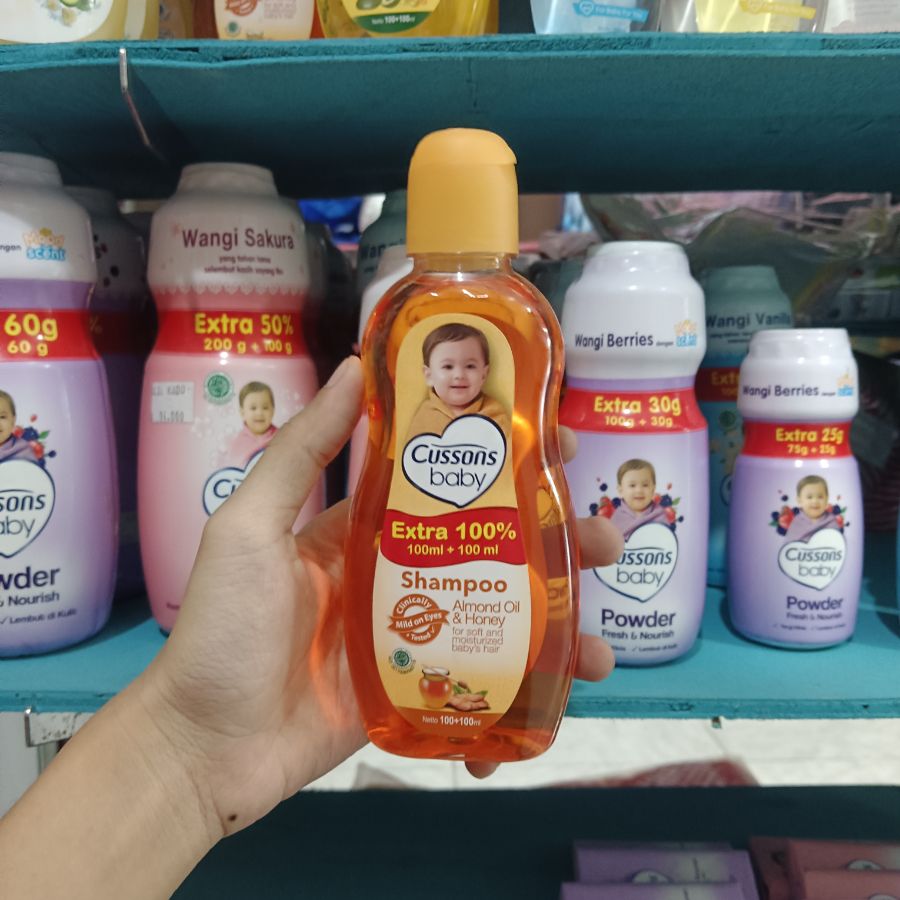 Cussons Baby Shampoo/ Almond Oil & Honey/ 100+100ml