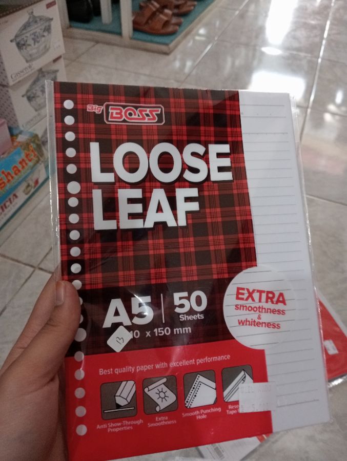 Big Boss/ Loose Leaf/ A5 50 Sheets/ 10150 mm