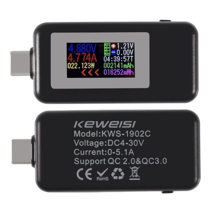 TESTER KWS-1902C TYPE C USB TESTER POWER 4-30V