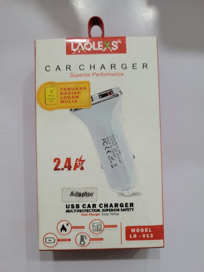 Car Charger/LAOLEXS LR-013/Dual USB/2.4A