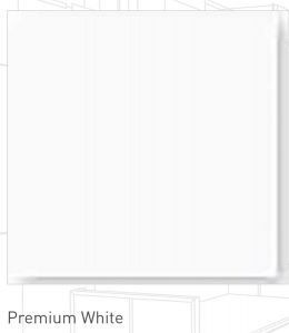 White glossy 40x40