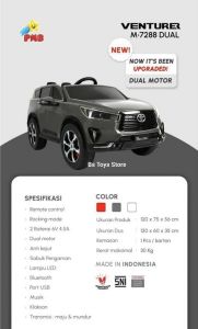 M 7288D Abu Mobil Toyota Innova Venturer Lisensi Double Dinamo no Garansi