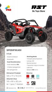 M 9288D Merah Jeep RST Double Dinamo No Garansi