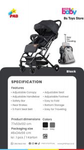 IB 705 Hitam Stroller Easy to Travelling