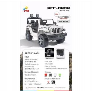 M 8288D Putih Jeep Offroad Double Dinamo No Garansi