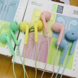 Headset Macaron U19/handsfree macaron extra bass mate color unyu