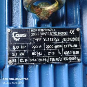 5Hp 2850Rpm 1Phase DBS