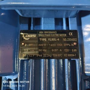 2Hp 1450Rpm 1Phase DBS