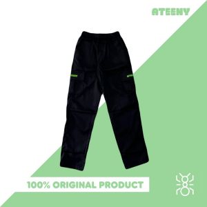 Celana Panjang Anak Ateeny Cargo Pants - Black - 18
