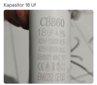 Kapasitor Running 18uF
