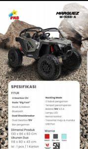 M 9288A Abu Jeep Marquez 4 WD Ban Plastik