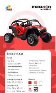 M 9288C Eva Merah Jeep Veriton 2 WD Ban Karet