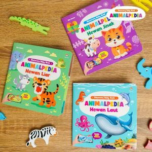 Discovery Baby Book Animalpedia - Boardbook 3 pcs
