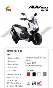 M 299ADV 160 Putih Motor Honda ADV 160 Lisensi No Garansi